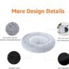 71DYU4RIOfL._AC_SX679_ Donut Dog Bed, Fluffy Plush Round Cat Bed