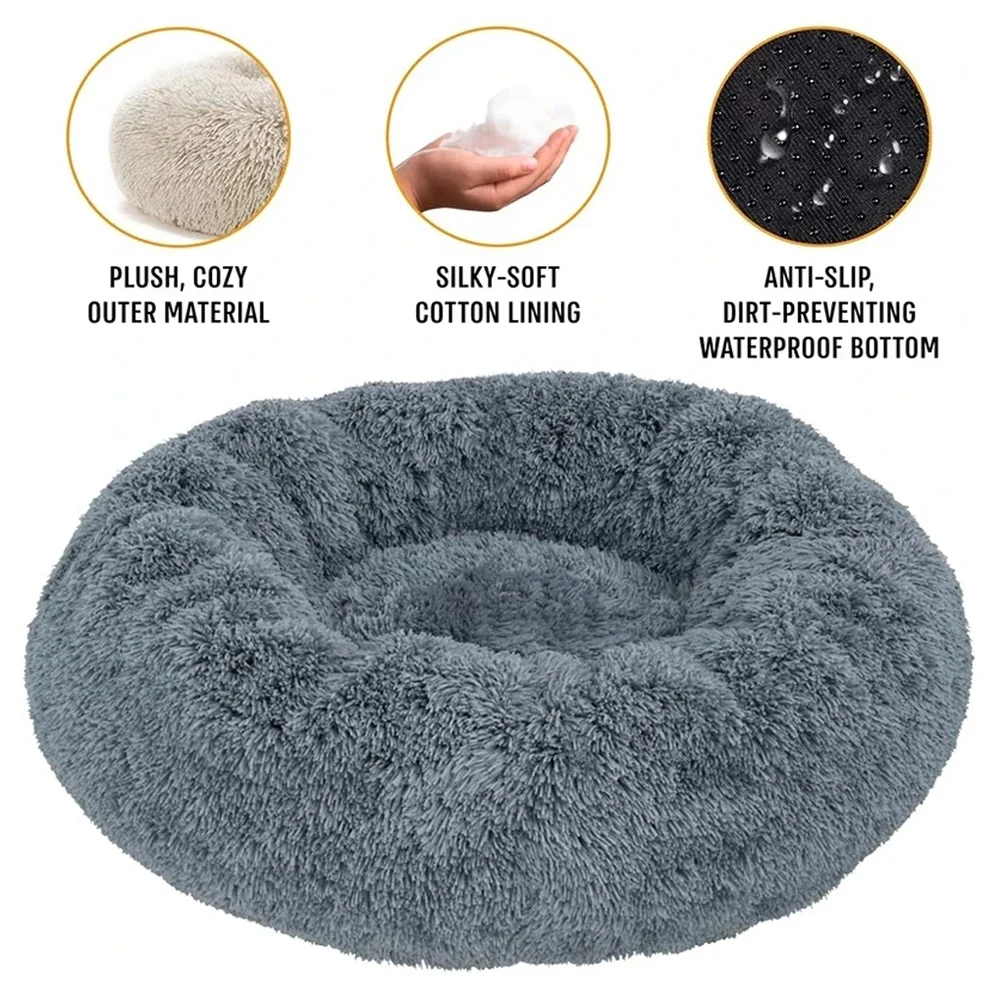 Donut cat bed