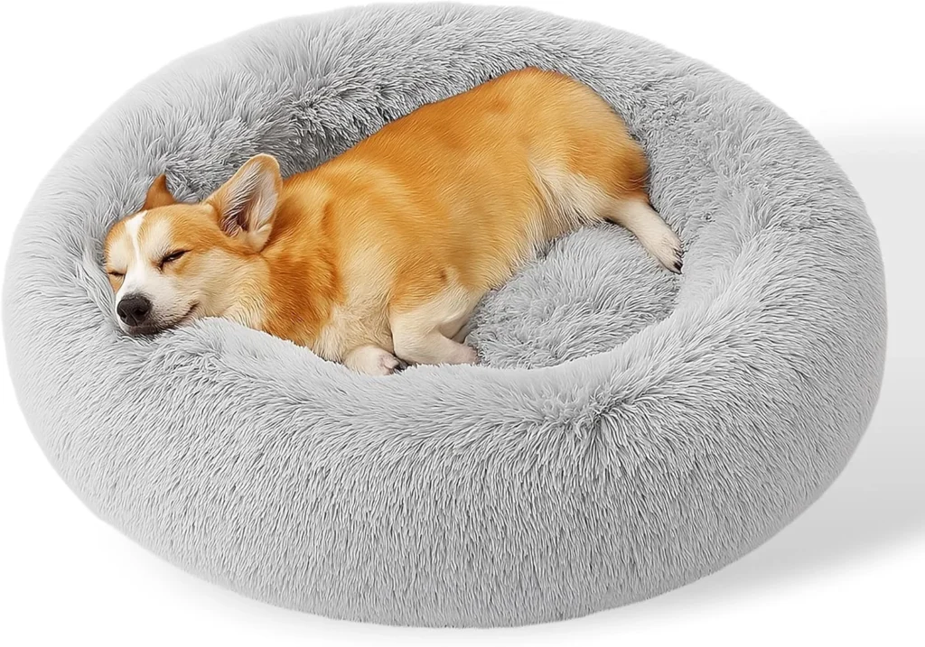 Fluffy dog bed