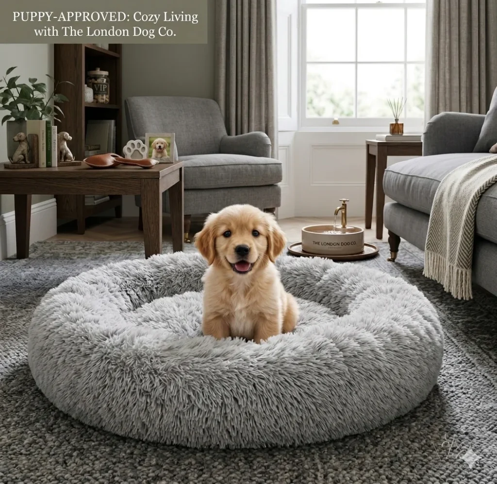 Fluffy dog bed
