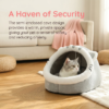 Gray cat house