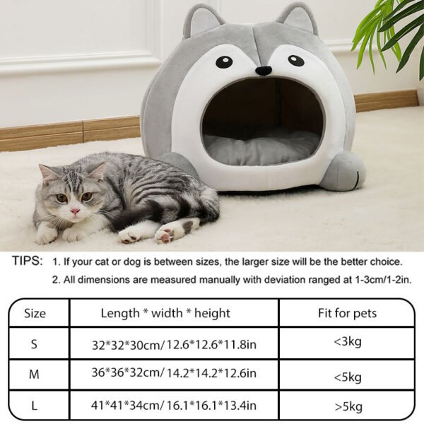 S8eda38b390784c76bfa52ff82961aa79V CozyPaws Husky Cave Pet Bed