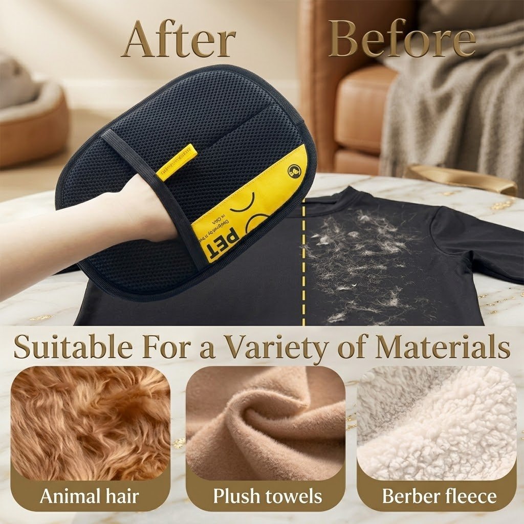 Dog hair removal glove