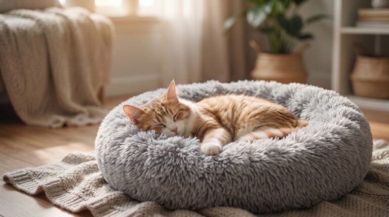 calming cat bed for anxiety