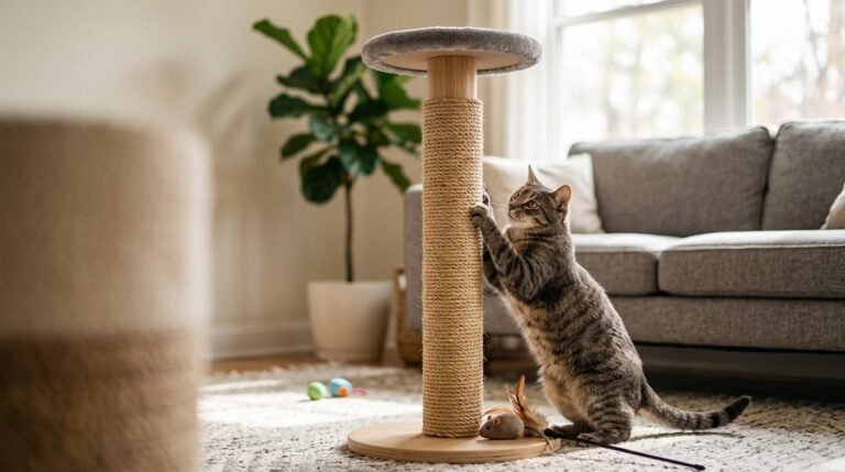 cat scratching post