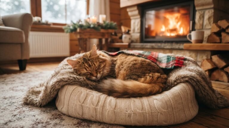 keeping cats warm in winter