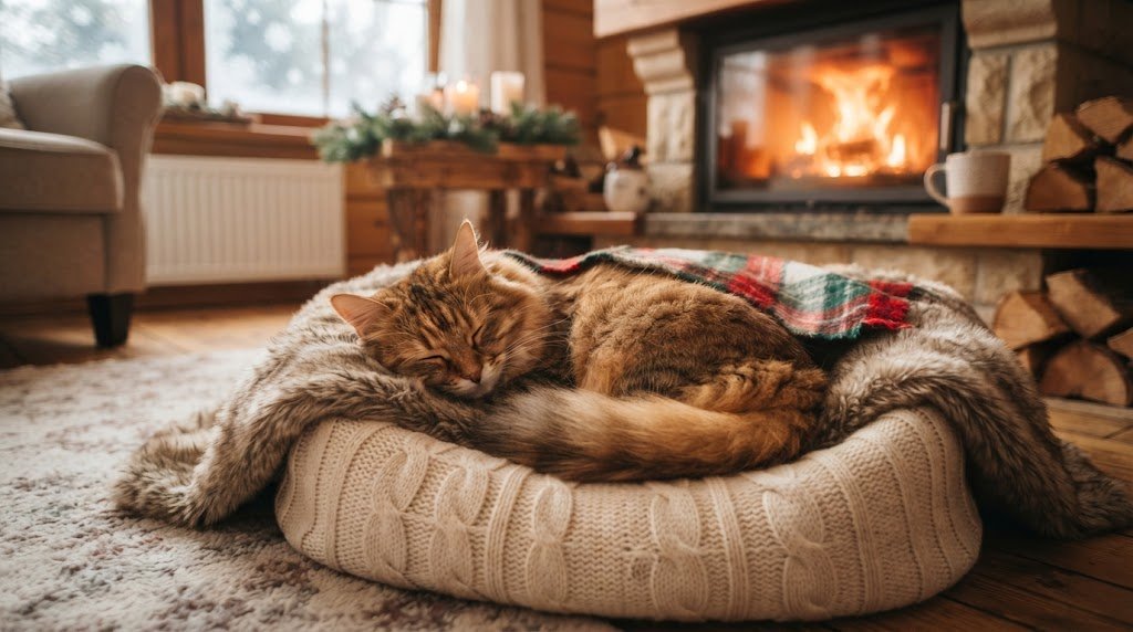keeping cats warm in winter