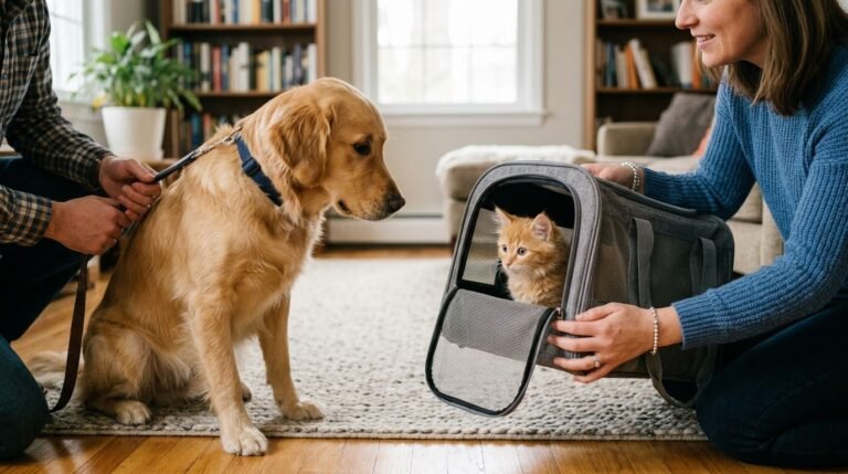 introducing cat to dog