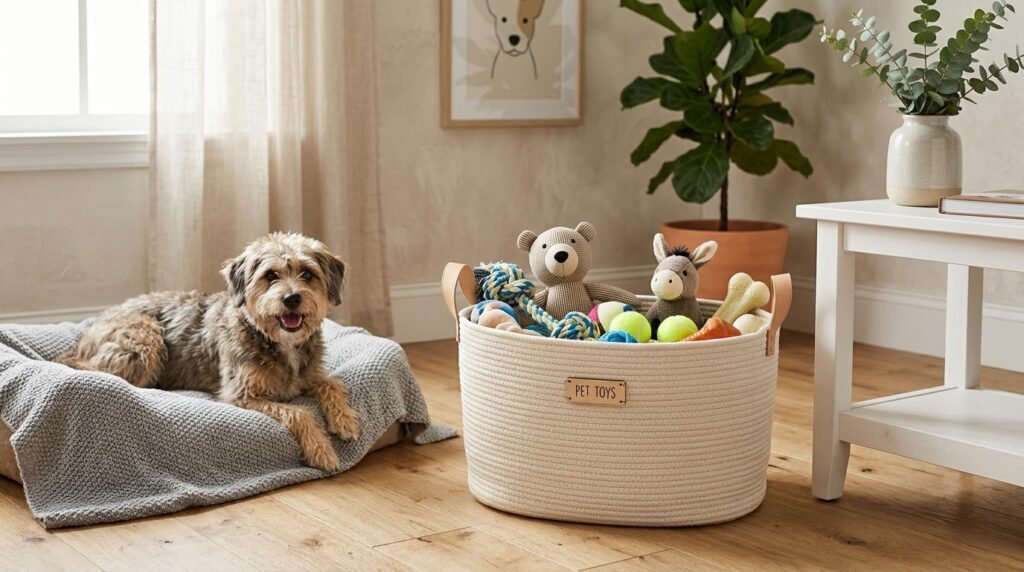 best way to store pet toys neatly