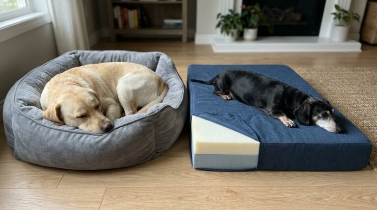 orthopedic dog bed vs regular bed